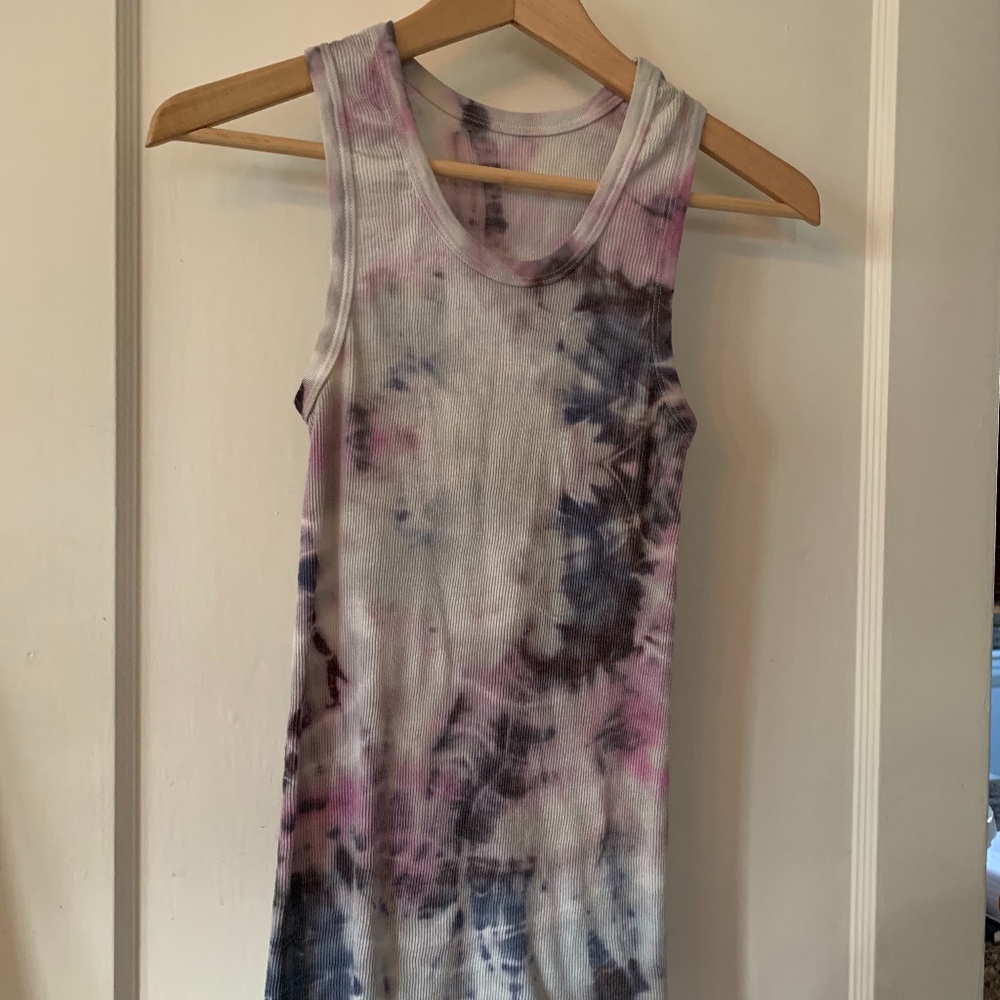 Handmade Tie-Dye Cotton Stretch Tank